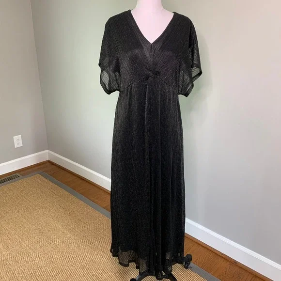 chinese dress ladies ellos Plus Size Tie-Front Maxi Dress